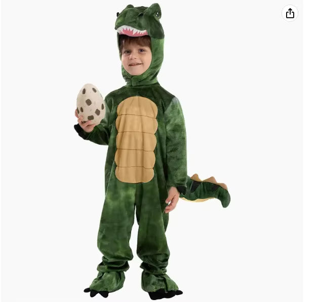 Boys' Dinosaur Cosplay Jumpsuit Tyrannosaurus Rex Style 8