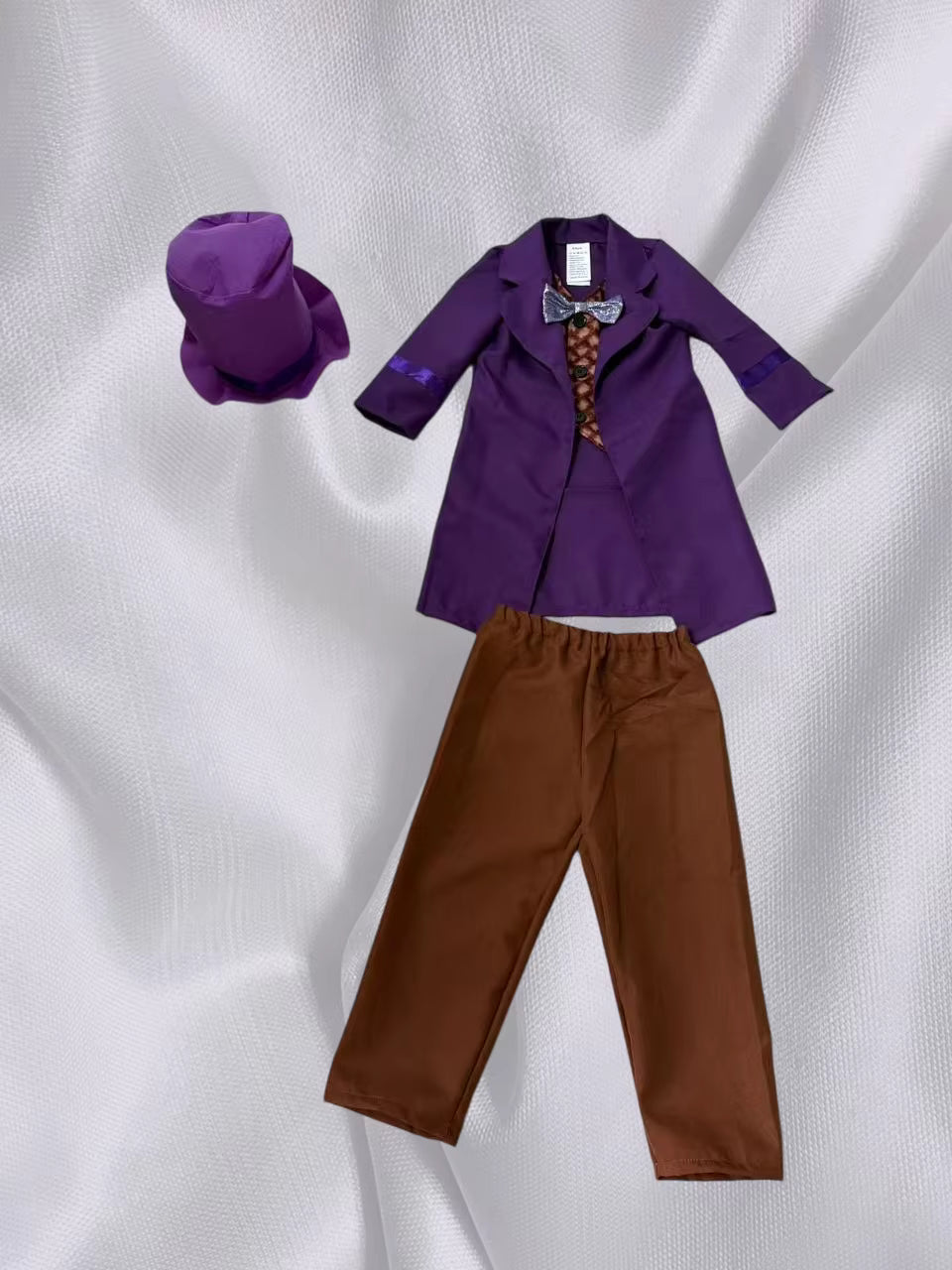 Boys' Magician Costume Complete Set with Hat, Coat, Bow Tie, Vest, and Trousers 2