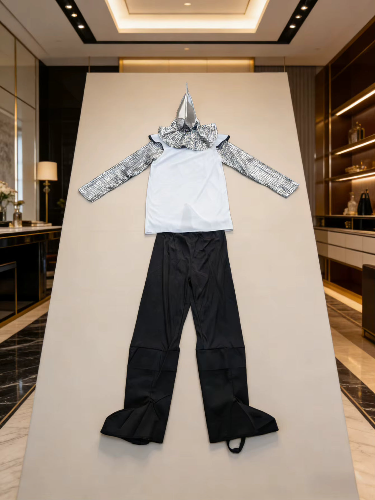 Boys' Medieval Knight Costume Set with Helmet Classic Style 2