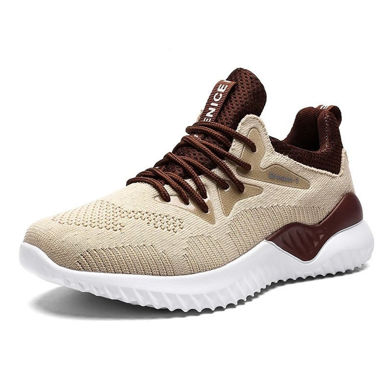 Breathable men's mesh trainers