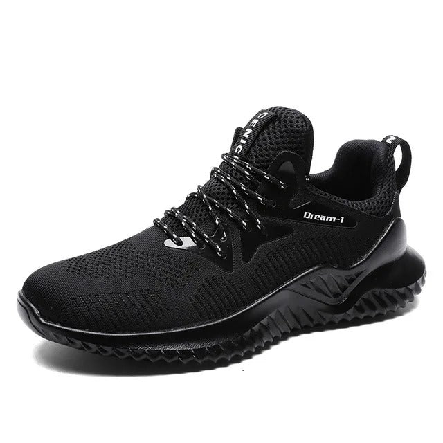 Breathable men's mesh trainers