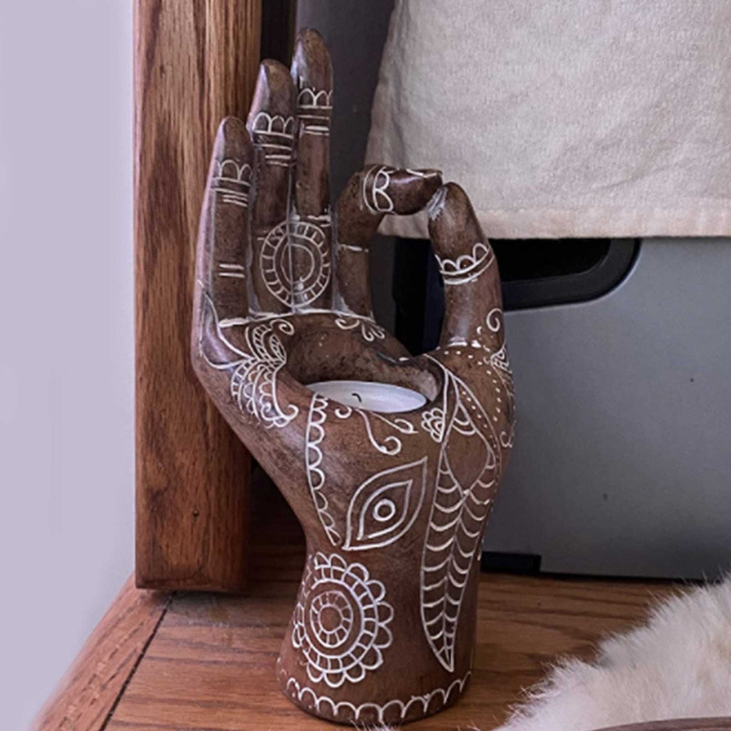 Buddha Hand Candle Holder