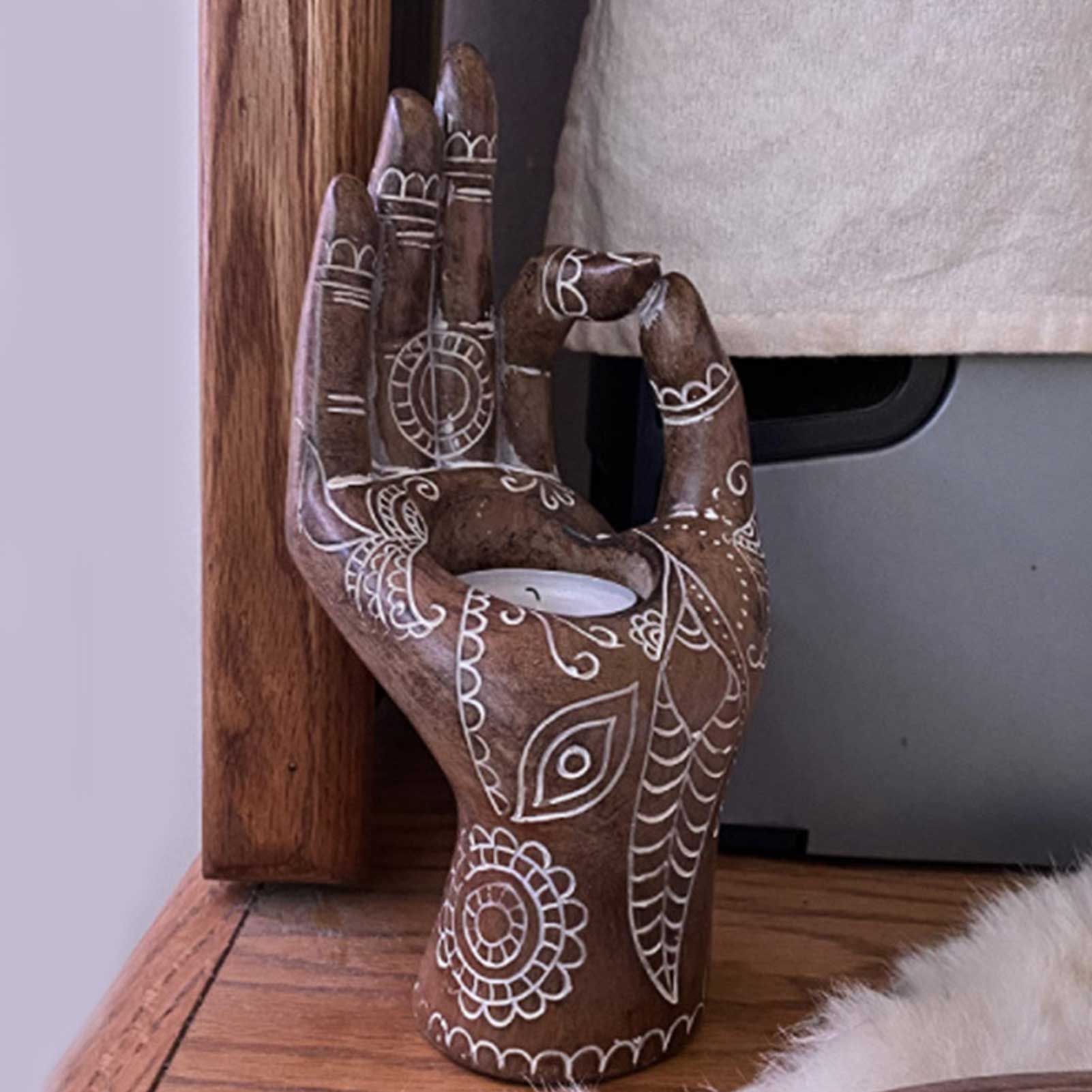 Buddha Hand Candle Holder