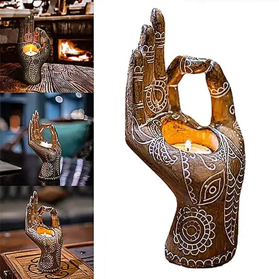 Buddha Hand Candle Holder
