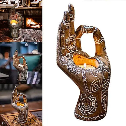 Buddha Hand Candle Holder