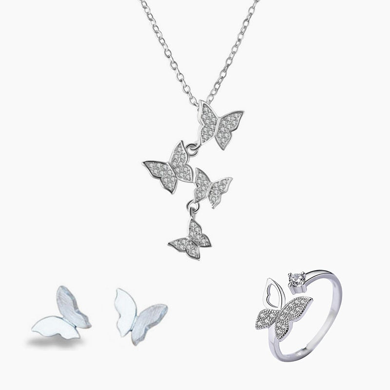 Butterfly Jewellery Set