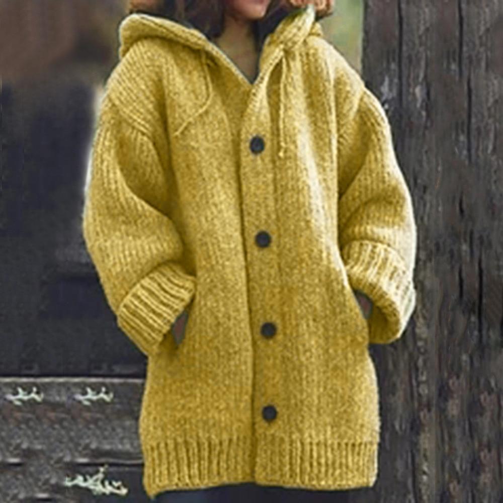 Button-down knitted cardigan