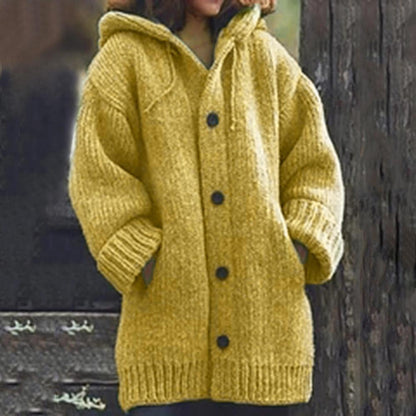 Button-down knitted cardigan