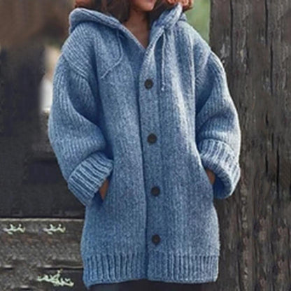 Button-down knitted cardigan