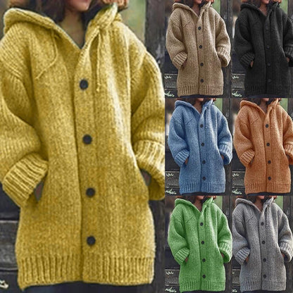 Button-down knitted cardigan
