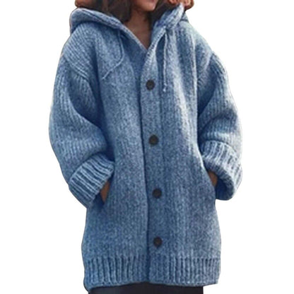 Button-down knitted cardigan