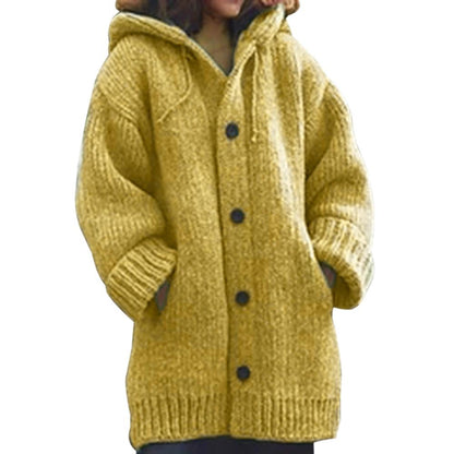 Button-down knitted cardigan