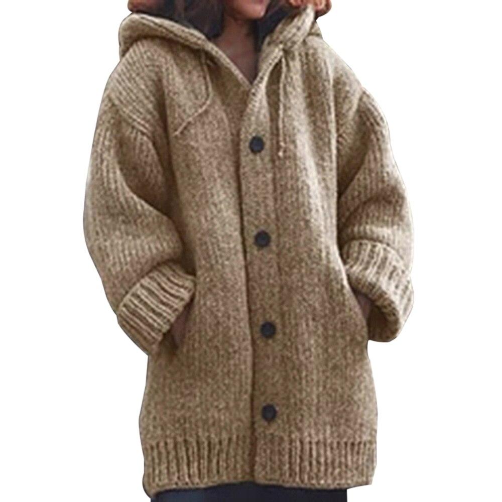 Button-down knitted cardigan