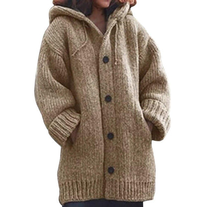 Button-down knitted cardigan