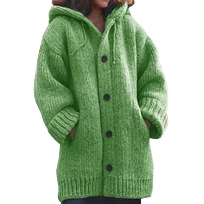 Button-down knitted cardigan
