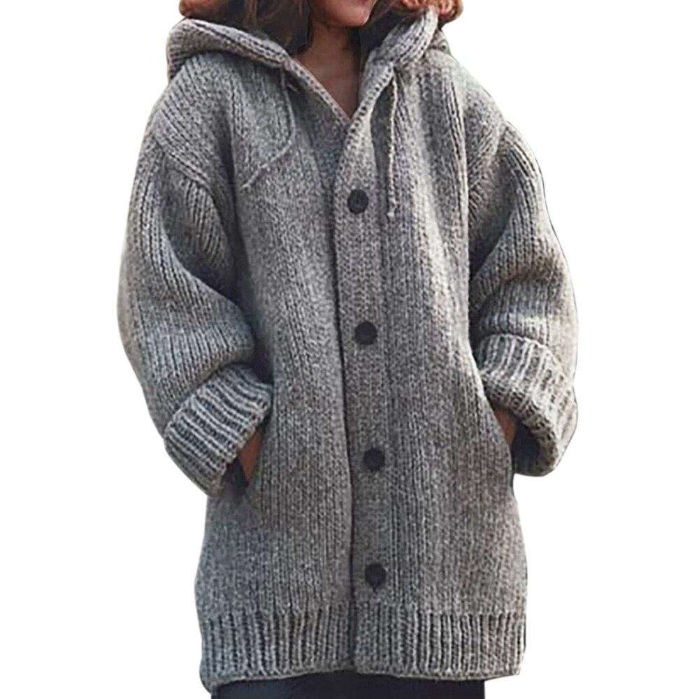 Button-down knitted cardigan