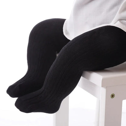 Cable-knit tights for girls