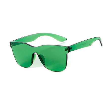Candy Colours Rimless Square Sunglasses
