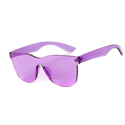 Candy Colours Rimless Square Sunglasses