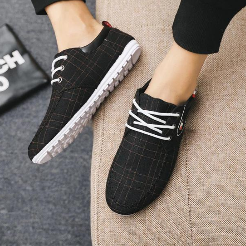 Canvas casual men's trainers