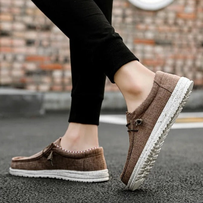 Canvas loafers for men