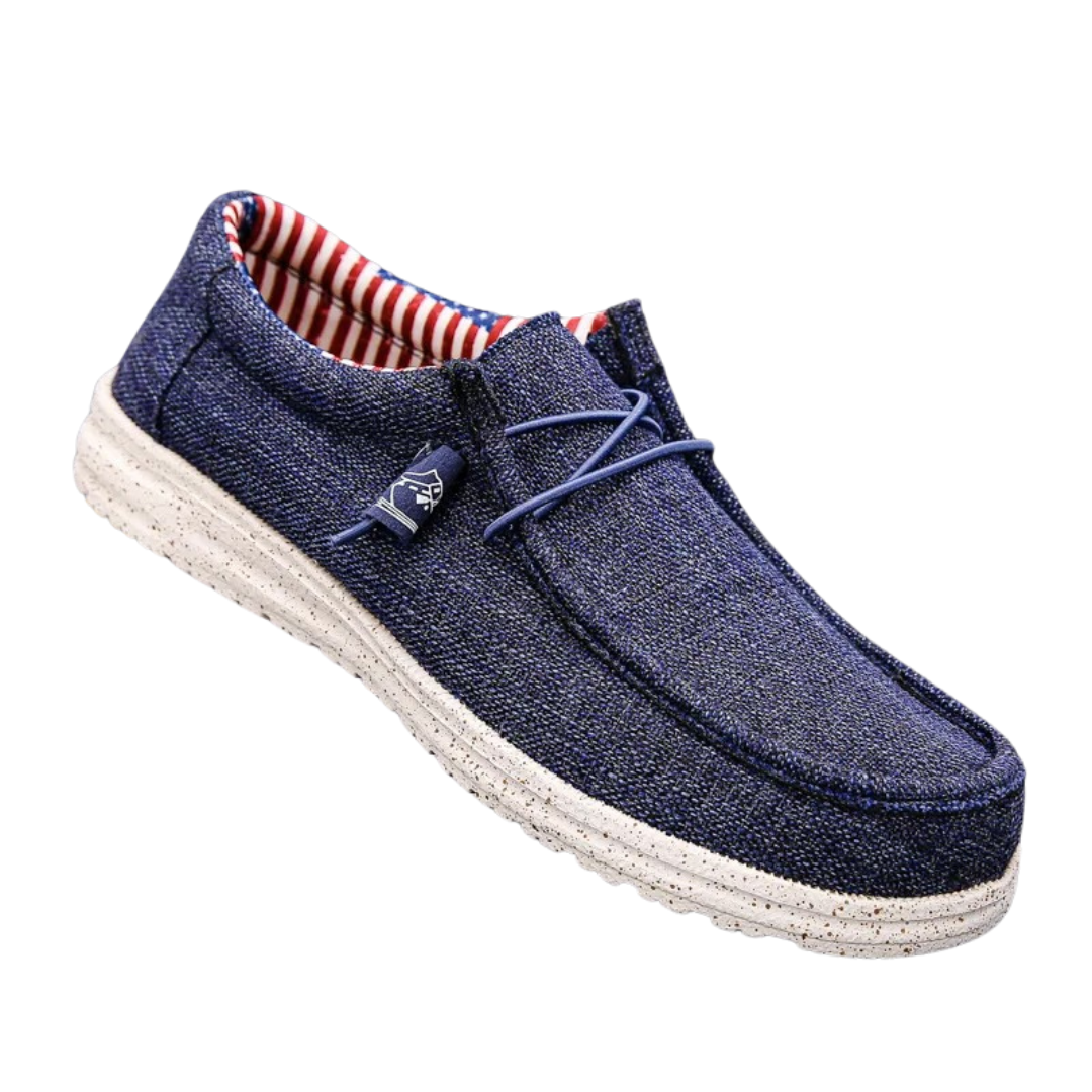 Canvas loafers for men