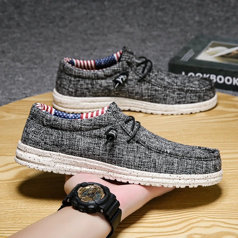 Canvas loafers for men