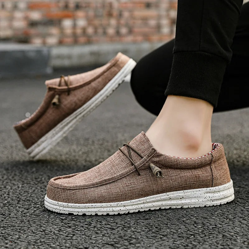 Canvas loafers for men