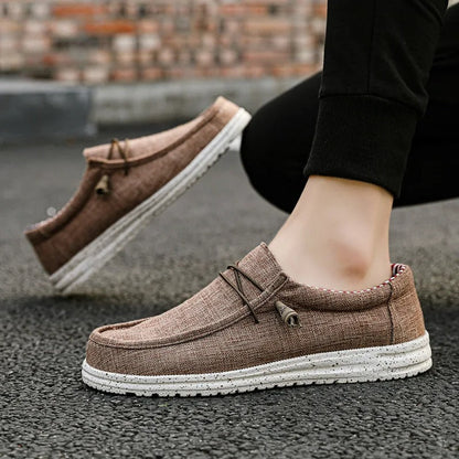Canvas loafers for men