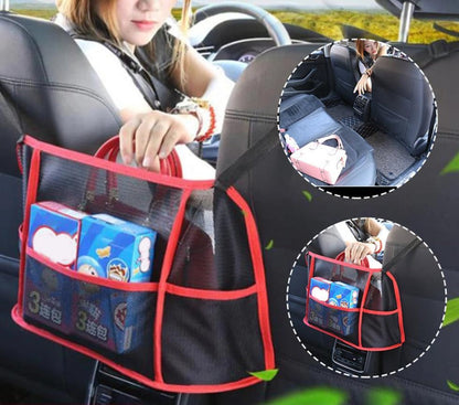 Car seat net holder