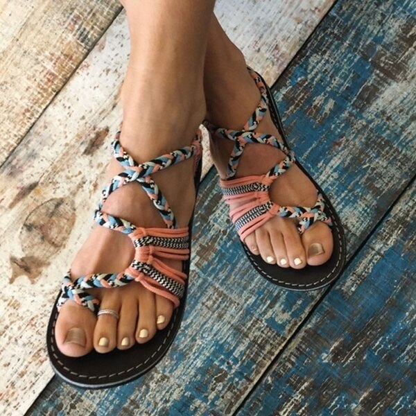 Casual Lace-Up Beach Sandals