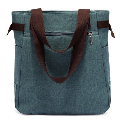 Cat Embroidered Canvas Bag