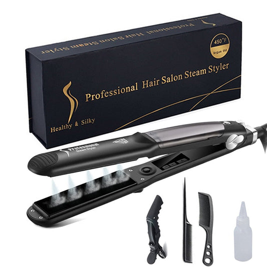 Ceramic Hair Steam Straightener