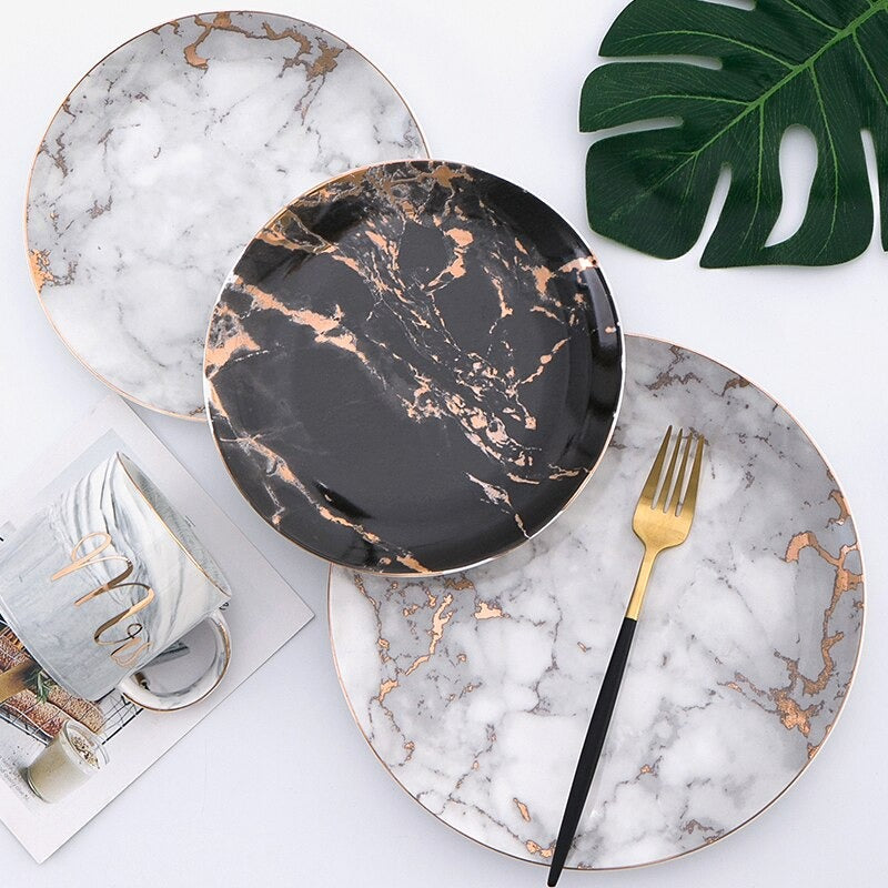 Ceramic Marble Plate