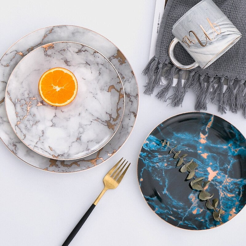 Ceramic Marble Plate