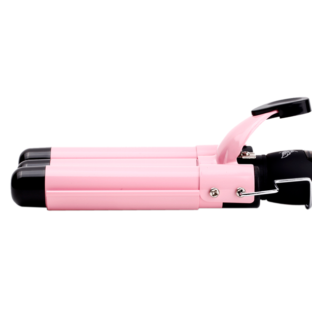Ceramic curling iron with LCD display