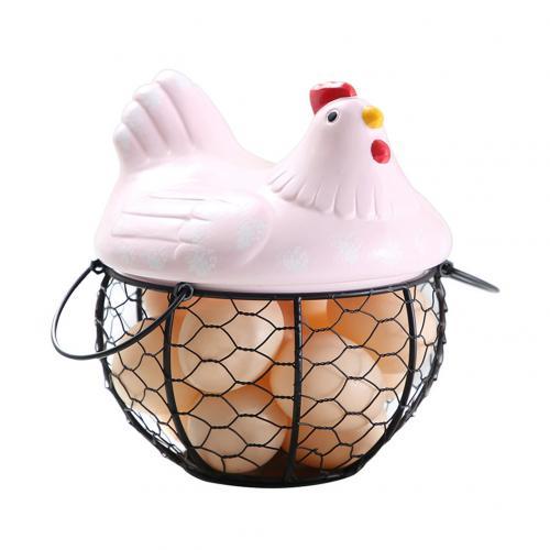 Ceramic egg storage basket