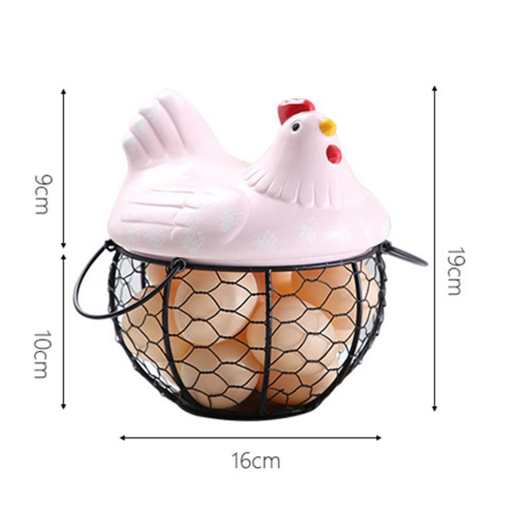 Ceramic egg storage basket