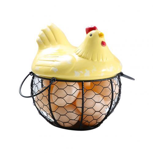 Ceramic egg storage basket