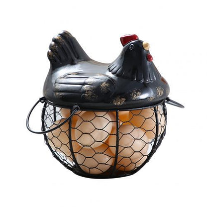 Ceramic egg storage basket