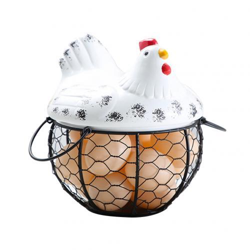 Ceramic egg storage basket