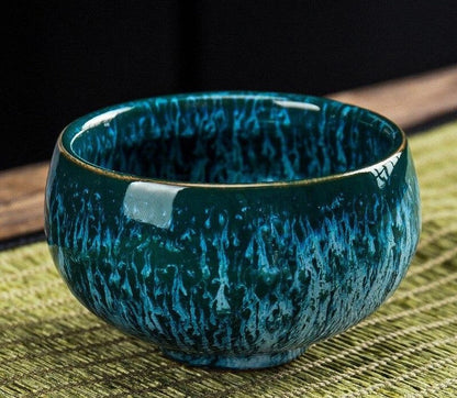 Ceramic porcelain teacup