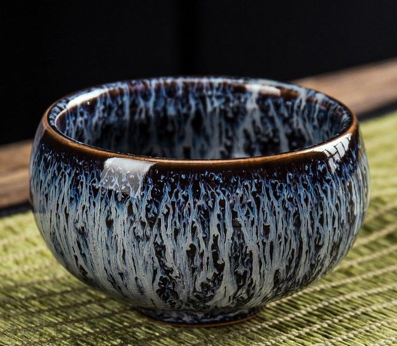Ceramic porcelain teacup