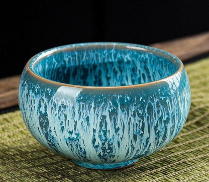 Ceramic porcelain teacup