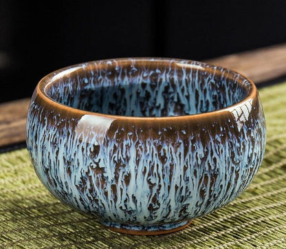 Ceramic porcelain teacup