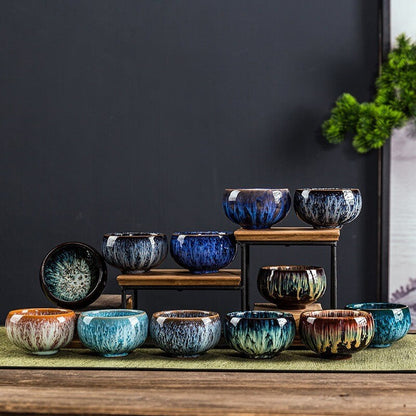 Ceramic porcelain teacup