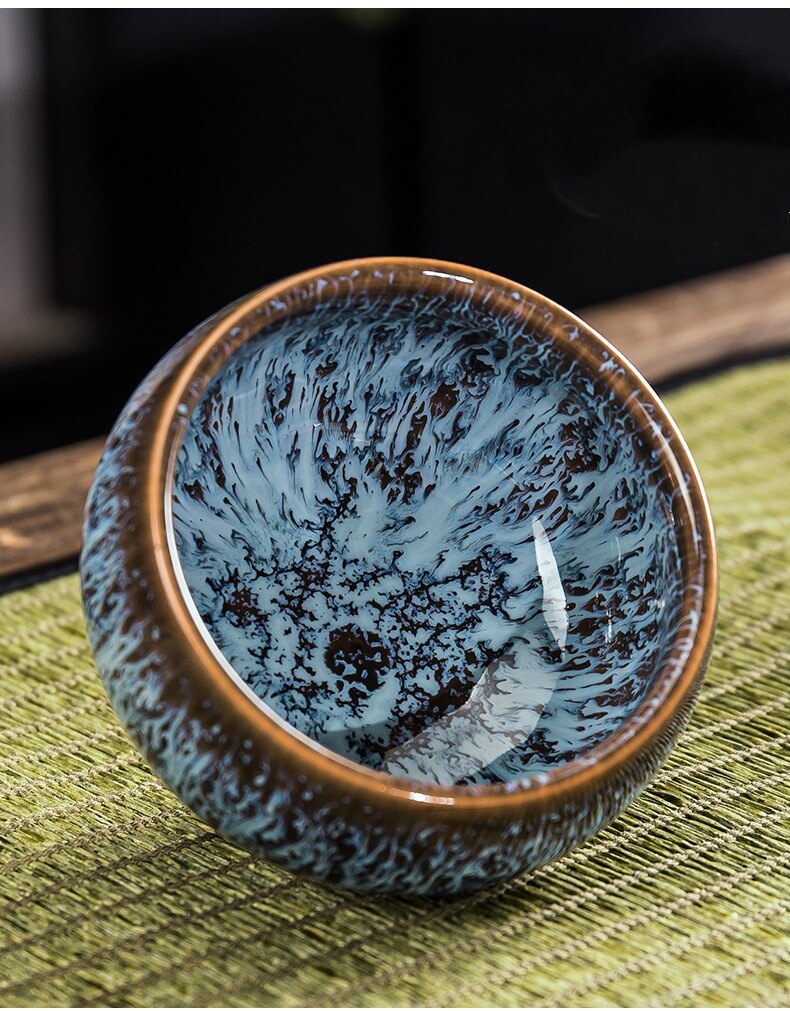 Ceramic porcelain teacup
