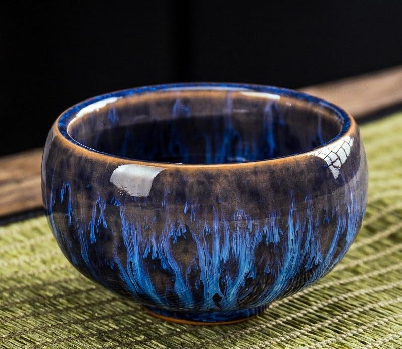 Ceramic porcelain teacup