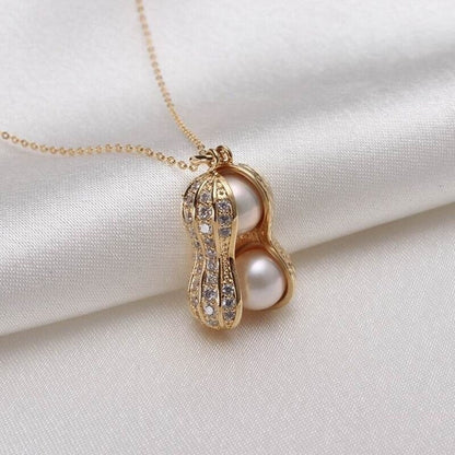 Chic Peanut Pendant Necklace