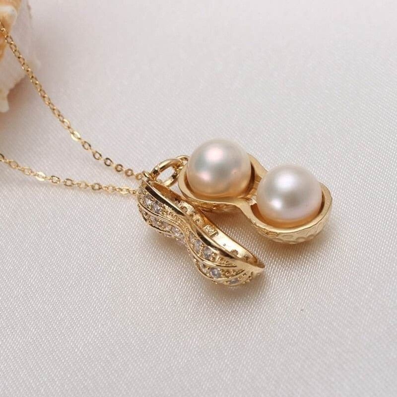 Chic Peanut Pendant Necklace